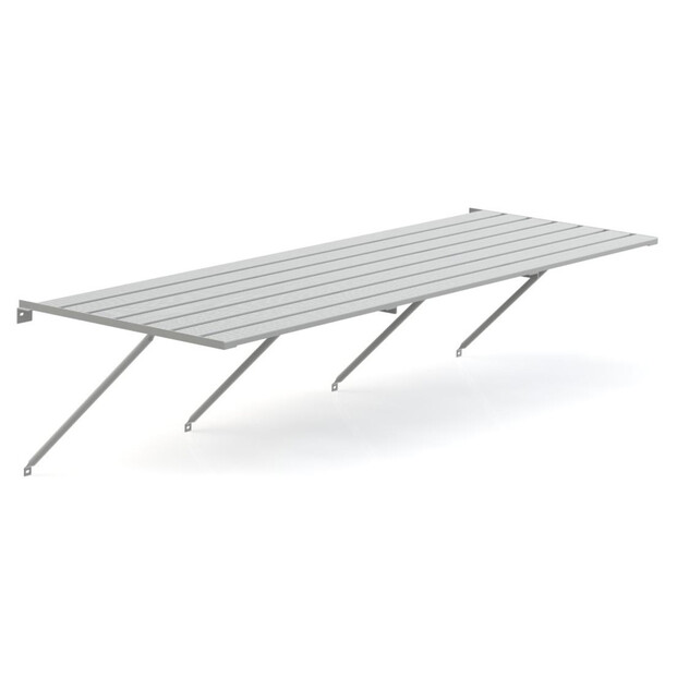 Robinsons Tisch Blank Aluminium 7-lattig 3726 mm