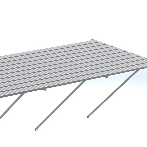 Robinsons Tisch Blank Aluminium 10-lattig 3726 mm