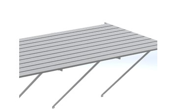 Robinsons Tisch Blank Aluminium 10-lattig 3106 mm
