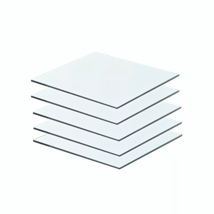 5 St. Ersatzgläser 610 x 610 mm (Klarglas, 4 mm ESG)