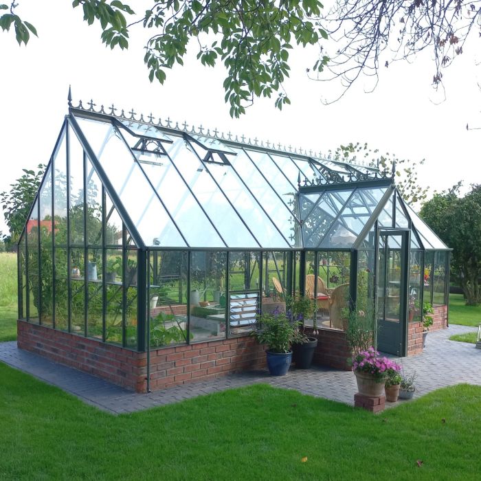 Gewächshaus Robinsons Ramsbury - Old Cottage Green - Länge 759 cm