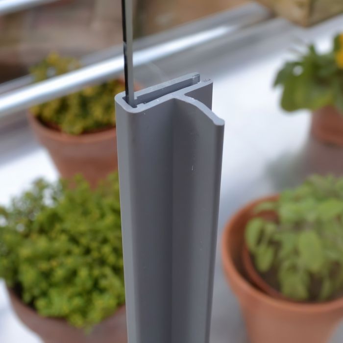Set Leistengriffe 59 cm für 4 mm Glas