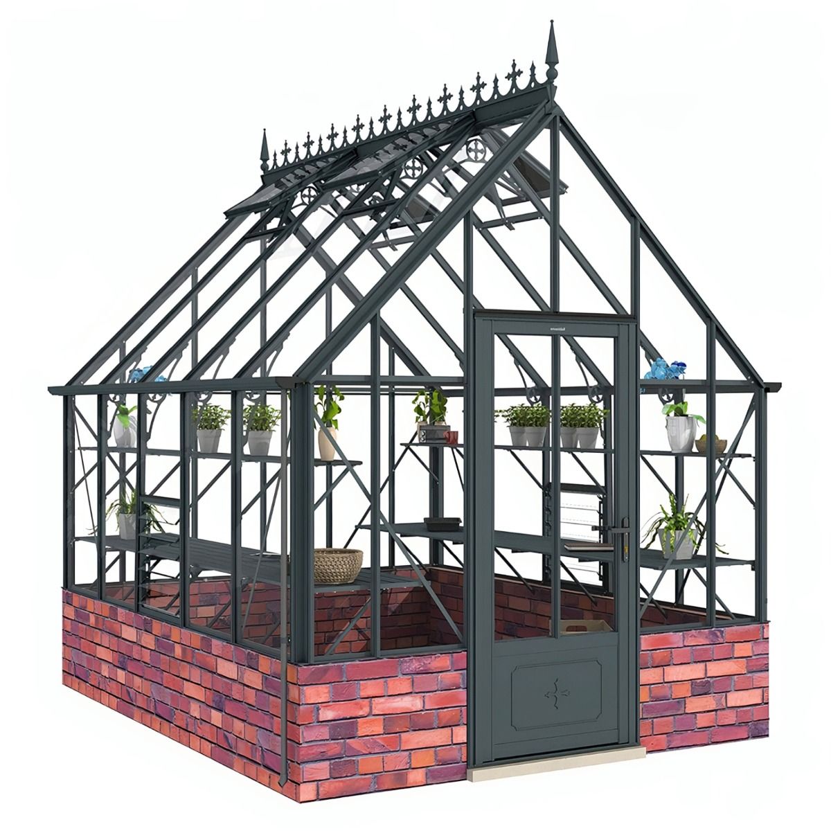 Gewächshaus Robinsons Rushmoor 325 cm Antrazit *Lagermodell*