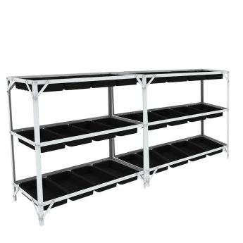 2 x Anzuchtregal G2 mit 24 Pflanzschalen