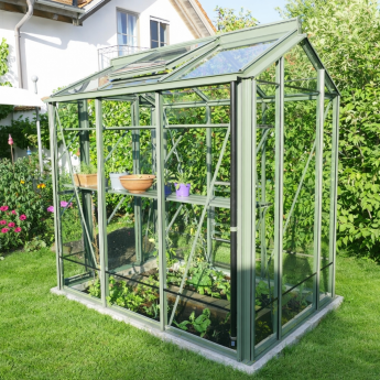 Gewächshaus Robinsons Rowton - Old Cottage Green - Länge 201 cm