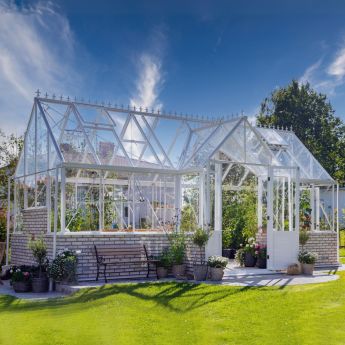 Gewächshaus Euroserre Victoria 309 on Wall mit Kapelle groß