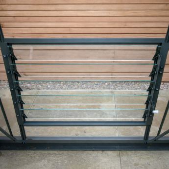 Lamellenfenster universal moosgrau