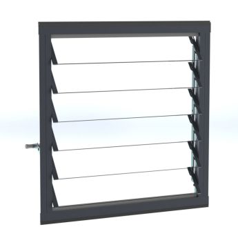 Lamellenscheibe für Robinsons (Klarglas, 4 mm ESG)