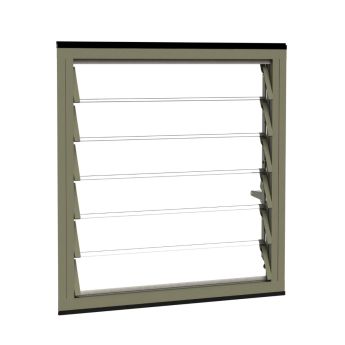 Lamellenscheibe für Alton (Klarglas, 4 mm ESG)