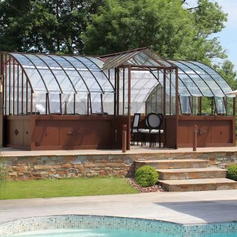 Gewächshaus LAMS Amboise mit Aluminiumsockel