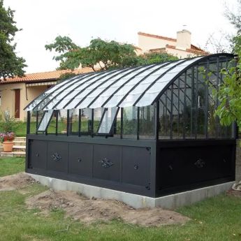 Gewächshaus LAMS Versailles mit Aluminiumsockel