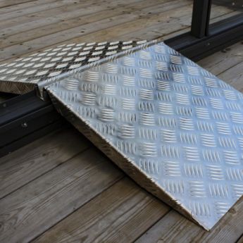 Zugangsrampe (2 St. im Set) Edelstahl