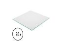 20 St. Ersatzgläser 610  x 610 mm (Klarglas, 4 mm ESG)
