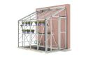 Gewächshaus Robinsons Lean-To Five 202 cm Weiß *Ex-Musterhaus*