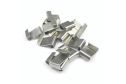 20 St. Glasträger aus Edelstahl (4 mm)