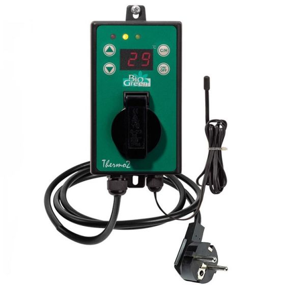 Digitaler Temperaturregler, Heizung Kühlung Thermostat Steckdose LCD  Temperaturregler, 230V für Gewächshaus Farm Temperaturregelung